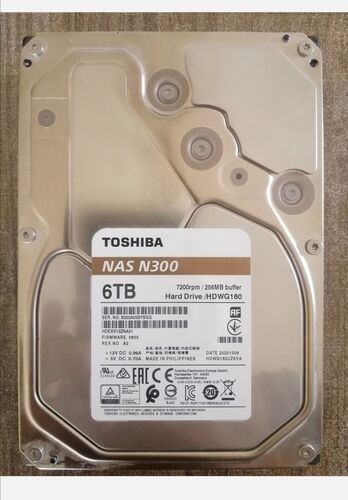 هارد دیسک اینترنال توشیبا مدل Toshiba N300 ظرفیت 6 ترابایت
