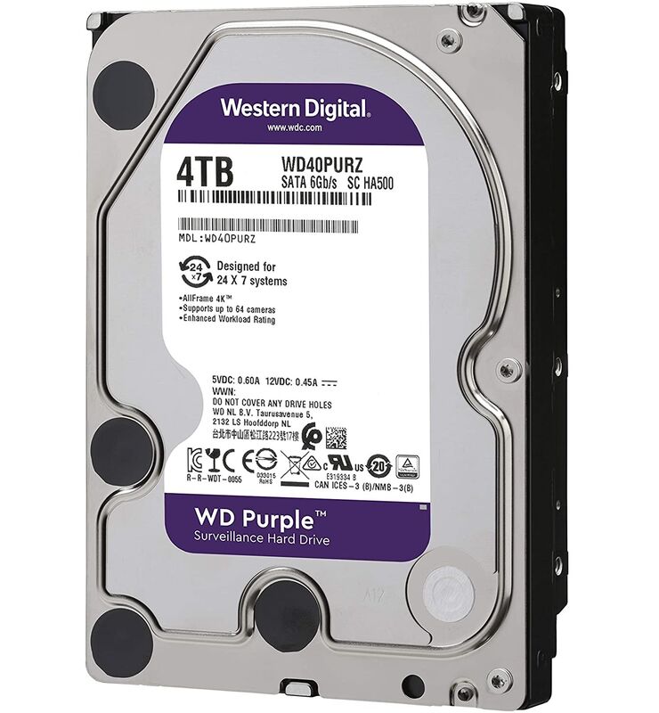 هارد اینترنال وسترن دیجیتال بنفش 4 ترا wd purple 4tb-کارکرده gallery0