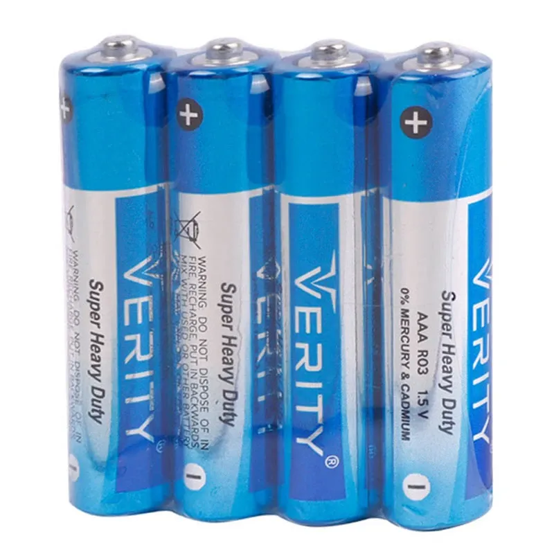 باتری نیم قلمی وریتی مدل AAA Super Heavy Duty بسته 4 عددی gallery0