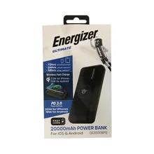 پاور بانک وایرلس انرجایزر PowerSafe 20W PD مدل  Energizer QE20008PQ ظرفیت 20000 میلی آمپر سه پورت به همراه کابل USB-C gallery0