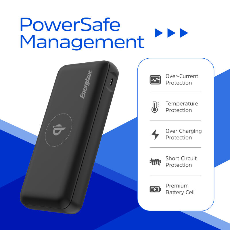 پاور بانک وایرلس انرجایزر PowerSafe 20W PD مدل  Energizer QE20008PQ ظرفیت 20000 میلی آمپر سه پورت به همراه کابل USB-C gallery3