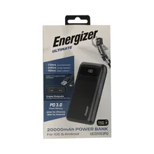پاور بانک انرجایزر PowerSafe 20W PD مدل  Energizer UE20063PQ ظرفیت 20000 میلی آمپر سه پورت به همراه کابل USB-C gallery0