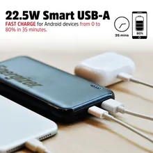 پاور بانک انرجایزر PowerSafe 22.5W PD مدل  Energizer UE10055PQ ظرفیت 10000 میلی آمپر سه پورت به همراه کابل USB-C gallery7